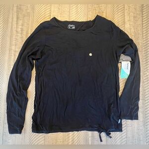 Eddie Bauer Long Sleeve T Shirt Black NWT Medium